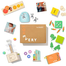 Lovevery Babbler Play Kit slide and seek ball run boosts balance and coordination