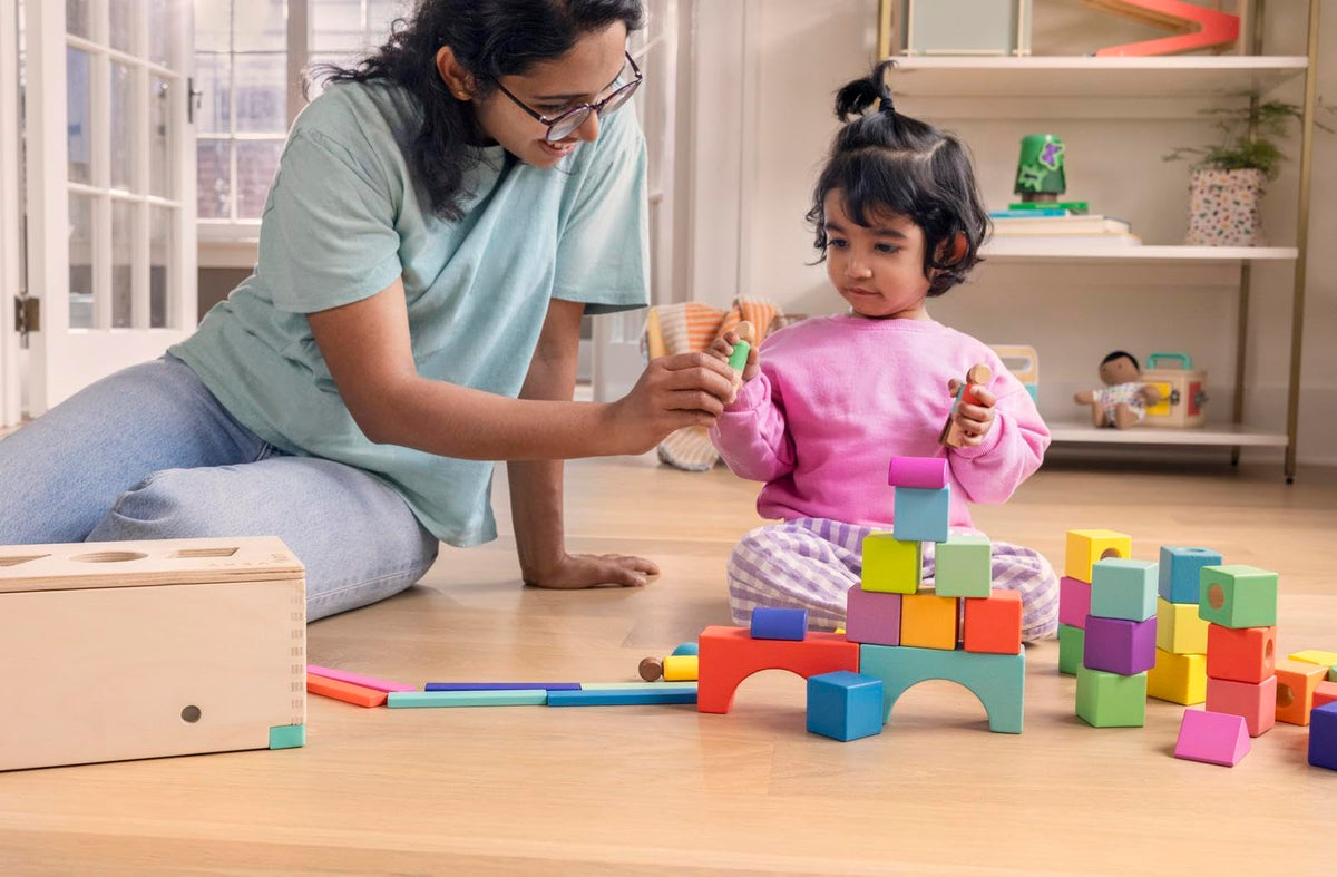 Lovevery The Block Set compact kit supports portable learning on the go.