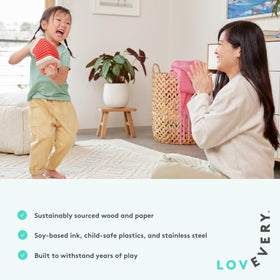 Lovevery Music Set rhythm and songs book inspires musical literacy