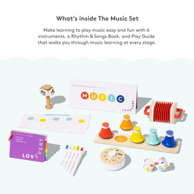 Lovevery Music Set simple concertina supports hands-on melody and coordination