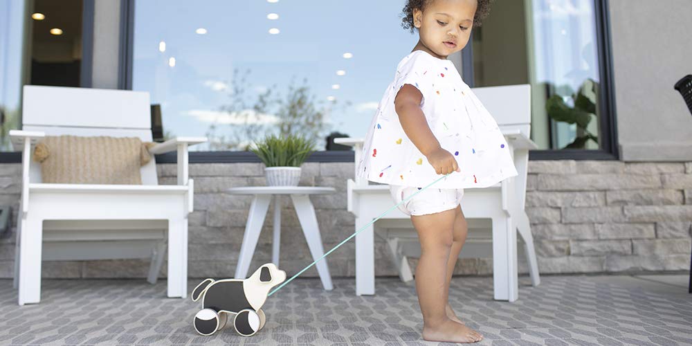 Lovevery The Pull Pup in action supports toddler imagination and movement