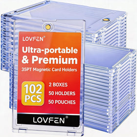 Lovfen magnetic card holder in compact design protecting standard cards on the go.