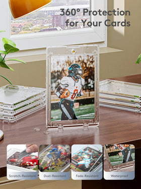 Lovfen reliable magnetic closure keeps cards securely enclosed and accessible.