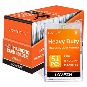 Lovfen thick magnetic card holder close up showing UV protection