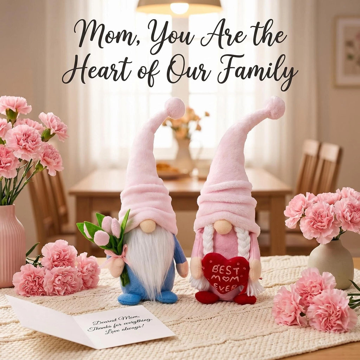 Lovinland pink gnome with Best Mom Ever, thoughtful gifting idea