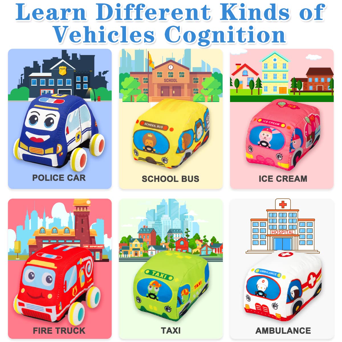 LOVKIZ soft cloth ice-cream vehicle adds color and imaginative play