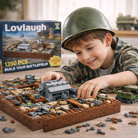 lovlaugh WW2 trench fortress rotating turret base adds dynamic action