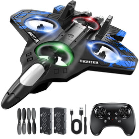 Lovovia blue foam RC airplane ready for beginners with easy takeoff