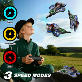Lovovia blue RC airplane with one-key takeoff and landing