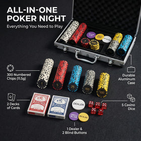 LOYCHIP aluminum case stores chips securely for portable game nights