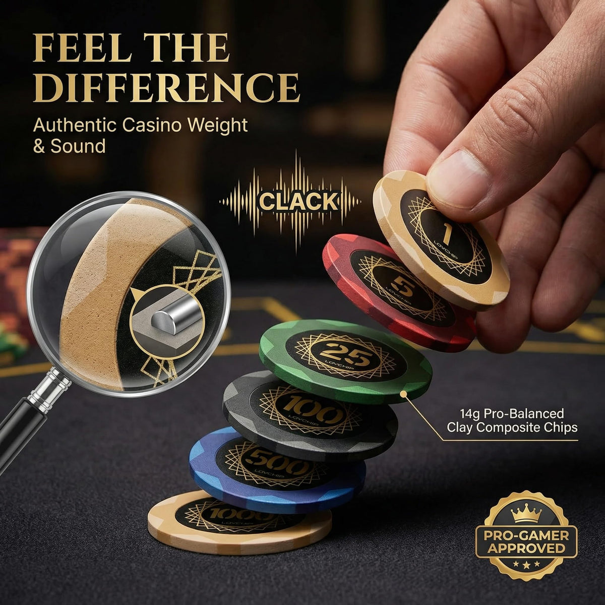 LOYCHIP poker set includes two decks ready for play