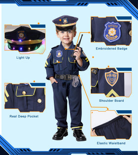 LOYO police costume accessories add realistic detail to pretend missions.