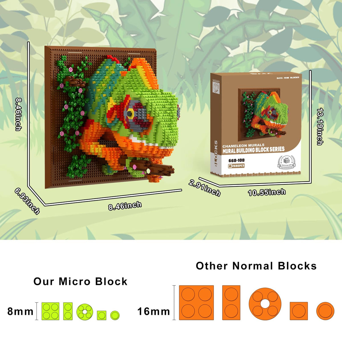 Loyratche Chameleon wall hangers and display show versatile mounting options