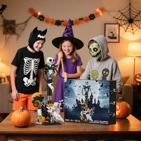 Loyratche Horror Skull building set yields a standout haunted-house centerpiece.