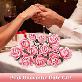 Loyratche poseable rose petals enable creative display options