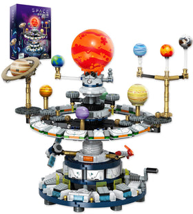 Loyratche rotatable solar system assembly for an interactive astronomy learning experience