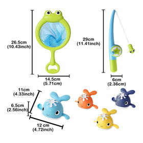 LOYUEGIYO bath toy demo shows kids enjoying magnetic fishing in water