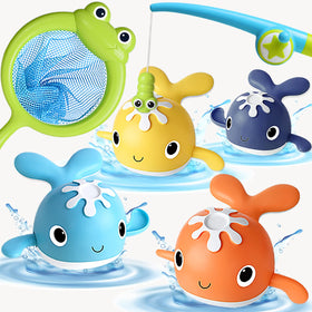 LOYUEGIYO magnet fishing rod demonstrates easy whale catching during bath time