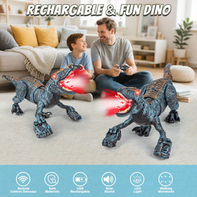 Lozadia dinosaur mist spray and LED eyes enhance drama