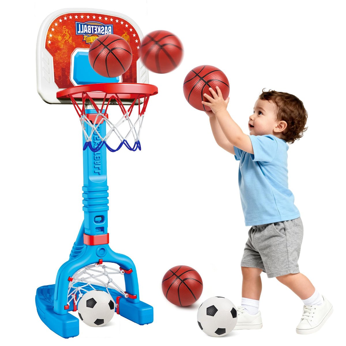 LPFG toddler hoop with stable base enables safe indoor play