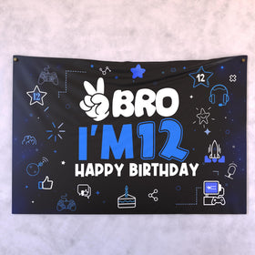 LQA Decor Cake Topper 12th Birthday as cake accent