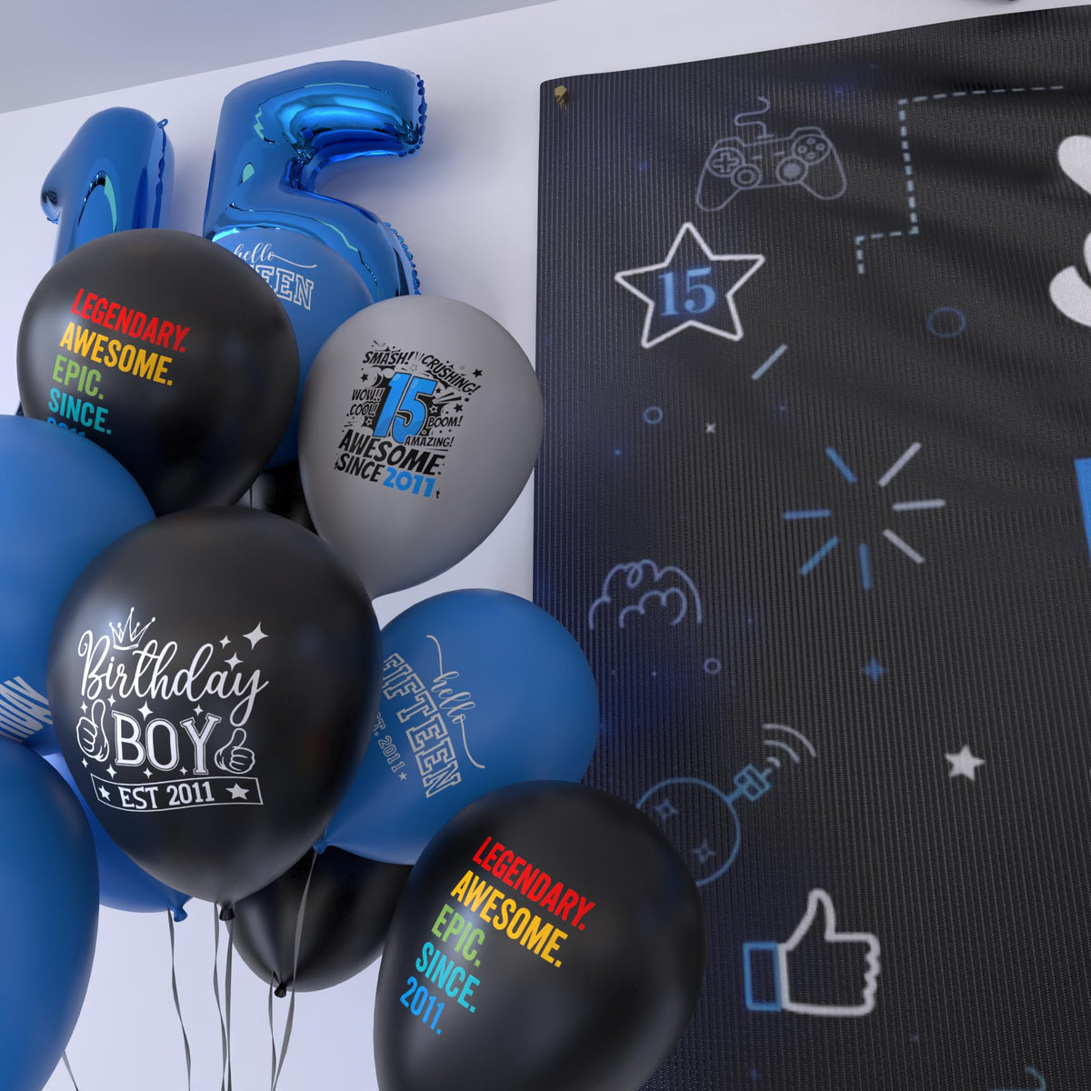 LQA Decor Glitter Banner Level 15 adding festive flair