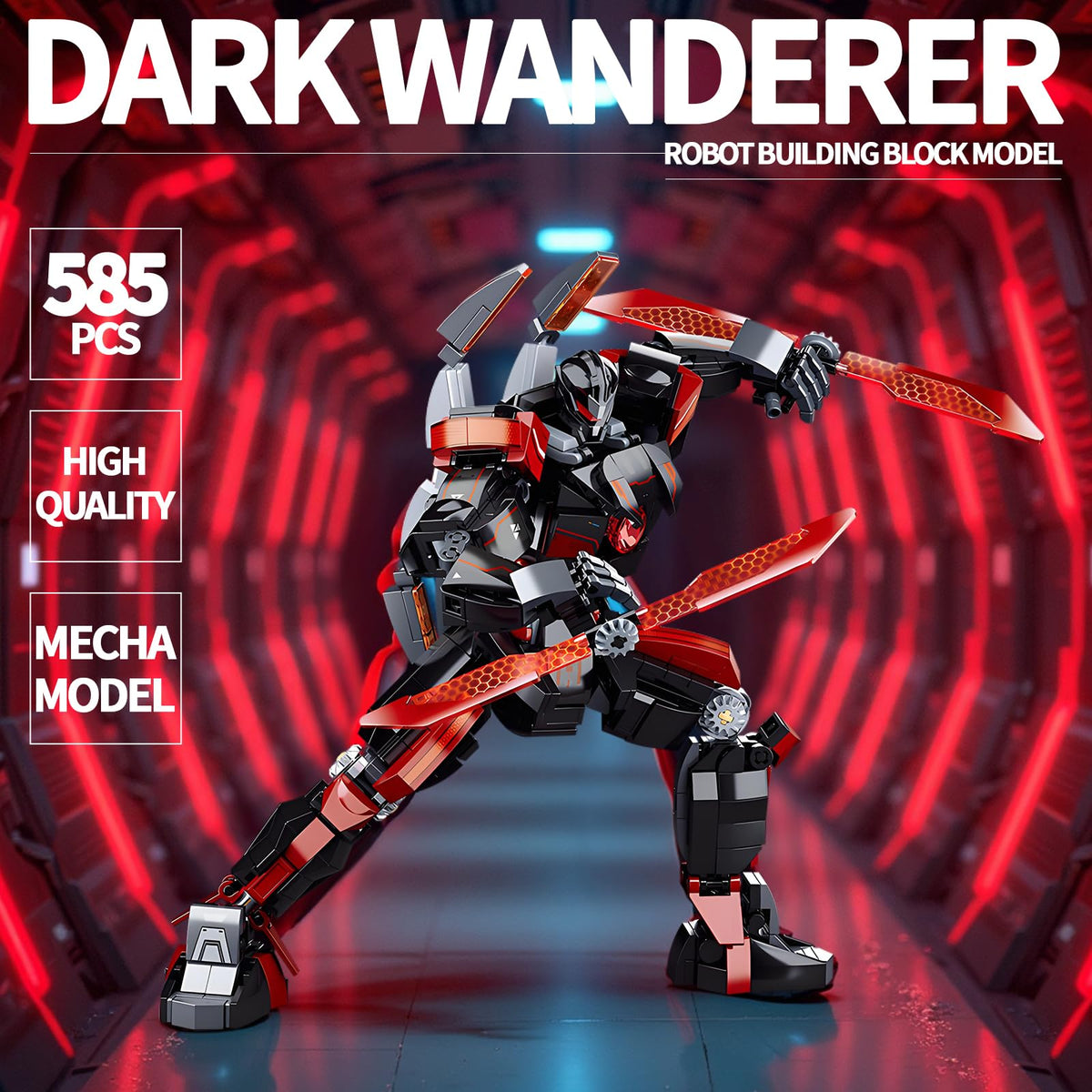 LQPFBSM Black Wanderer side pose showcases sleek silhouette