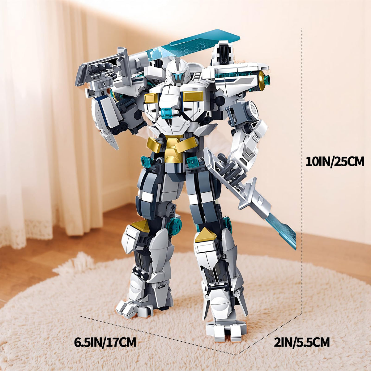 LQPFBSM Ice Warrior Mech compatibility with major brands broadens creativity.