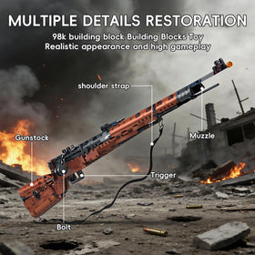 LQPFBSM 98K static model reveals internal gears and bolt linkage.