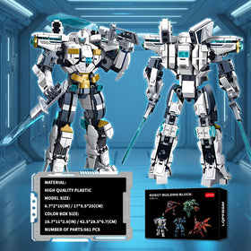 LQPFBSM Ice Warrior Mech with numbered bags streamlines building.
