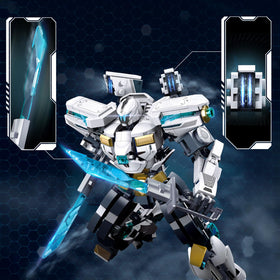LQPFBSM Ice Warrior Mech poseable design enables varied displays.