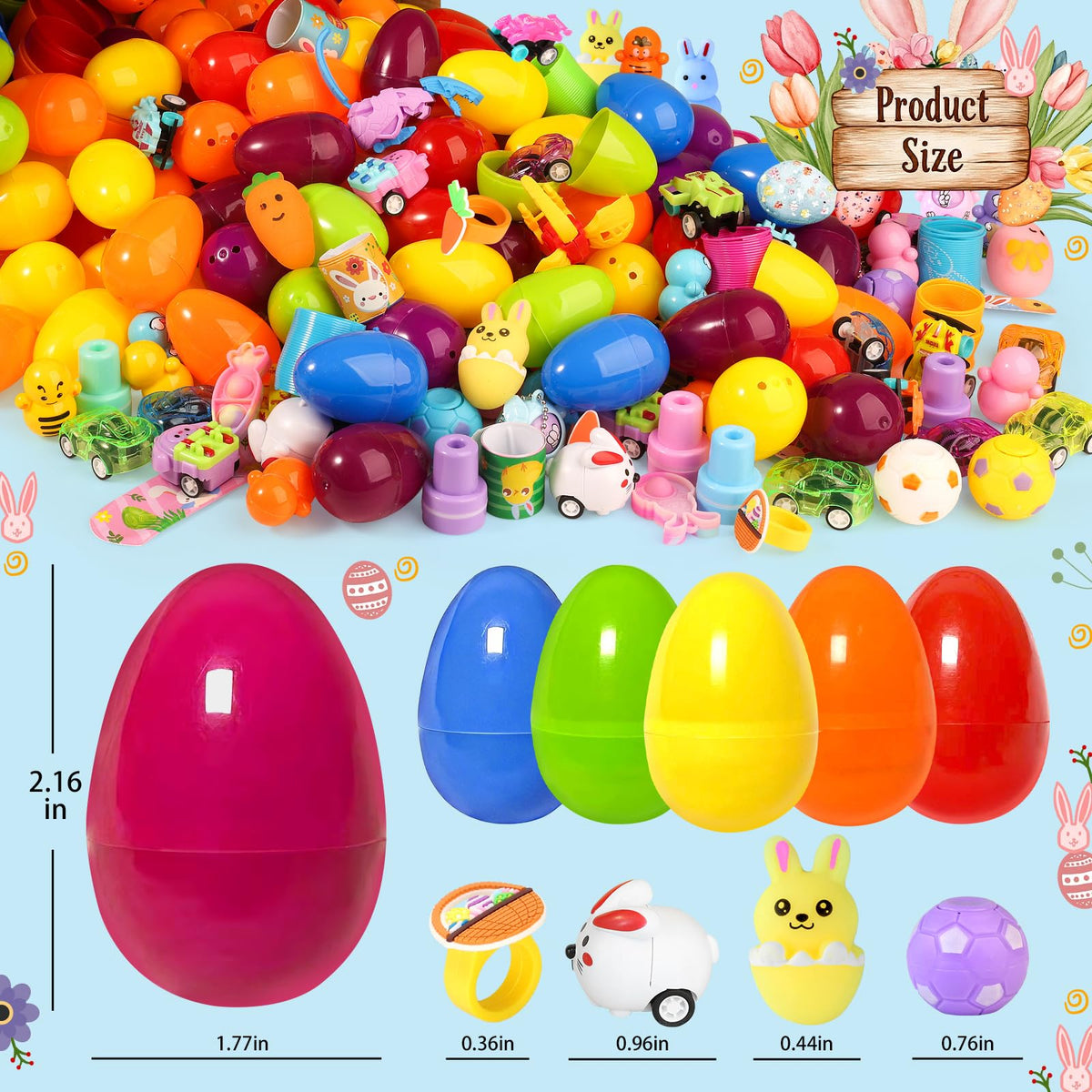 LQV Easter eggs in a colorful basket, boosting display appeal and easy gifting.