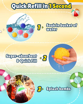 LQYoyz colorful water balls six hues for vibrant play