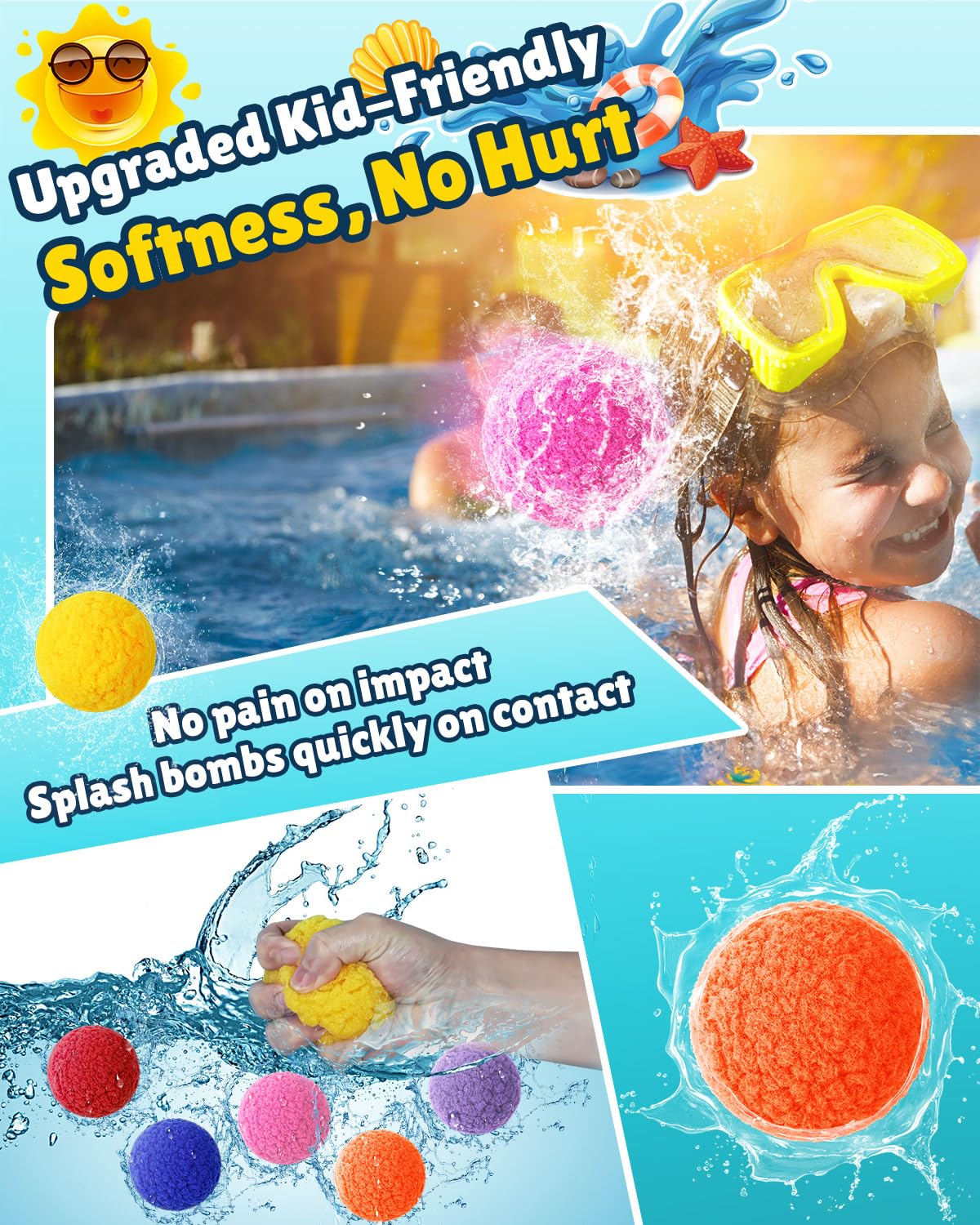 LQYoyz quick-fill water balloons in use for fast outdoor play.