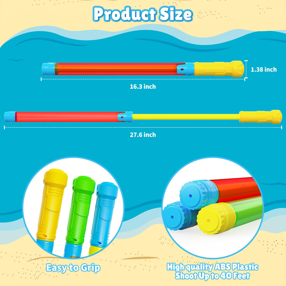 LQYoyz Water Gun 18-pack set ready for group games.