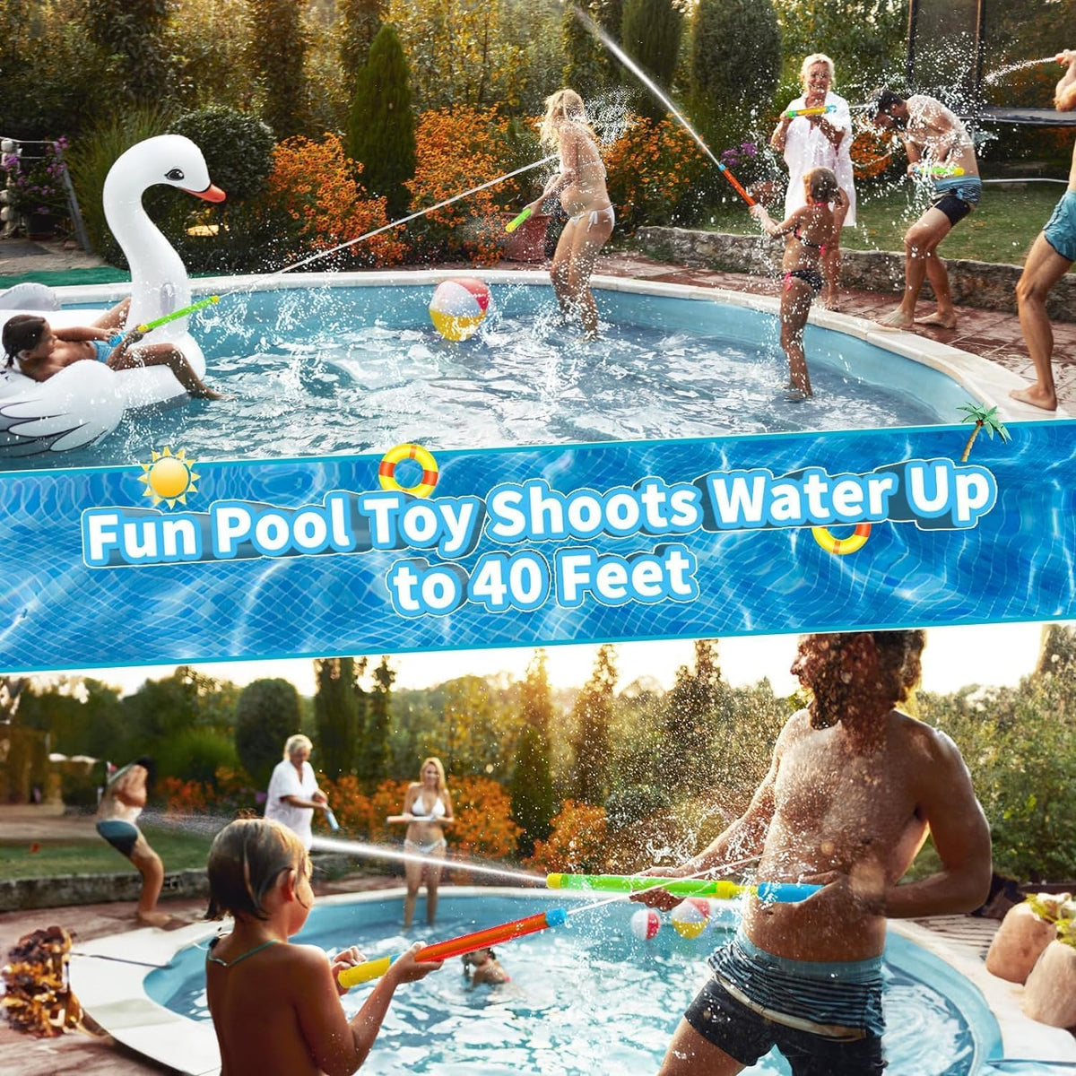 LQYoyz Water Gun easy-pump-action for little shooters.