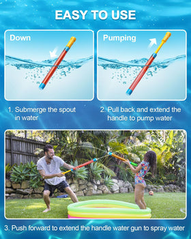LQYoyz water spray distance demonstrating up to 40 feet.