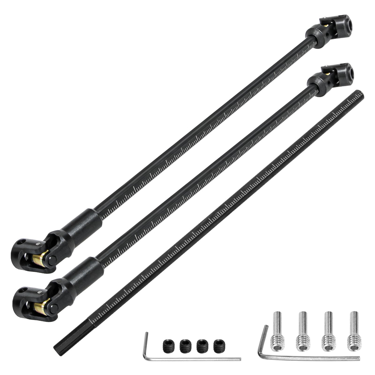 LRFHL stainless steel driveshaft for durable 1/10 RC crawling.
