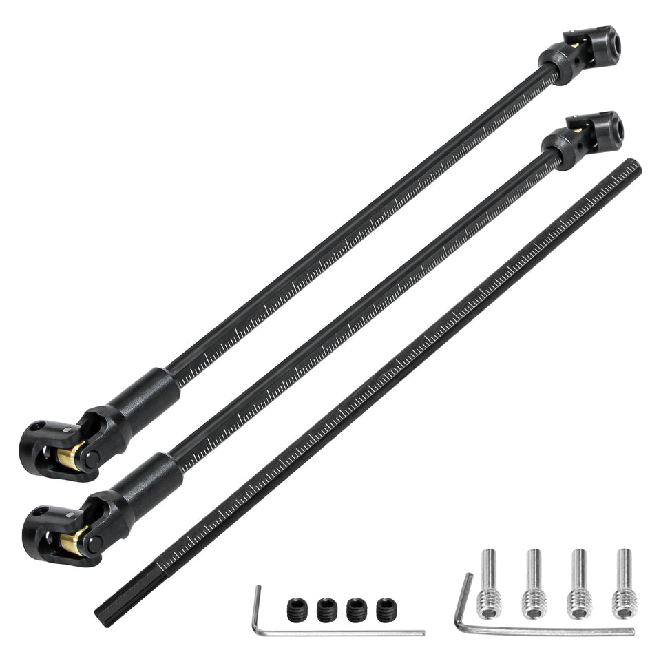 LRFHL stainless steel driveshaft for durable 1/10 RC crawling.