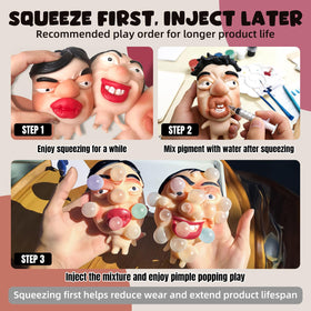 Lrthyonis refillable pimple popping toy enables extended use with refillable silicone.