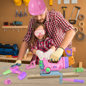 LSCLCIN kids tool set replaceable bits expand pretend toolkit options