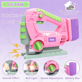 LSCLCIN kids tool set safety helmet protects during pretend jobs
