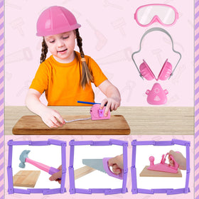 LSCLCIN kids tool set tape measure supports pretend measuring tasks