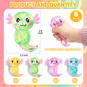LSGYPAQ blue axolotl sugar-filled toy for stress relief and desk fidgeting.
