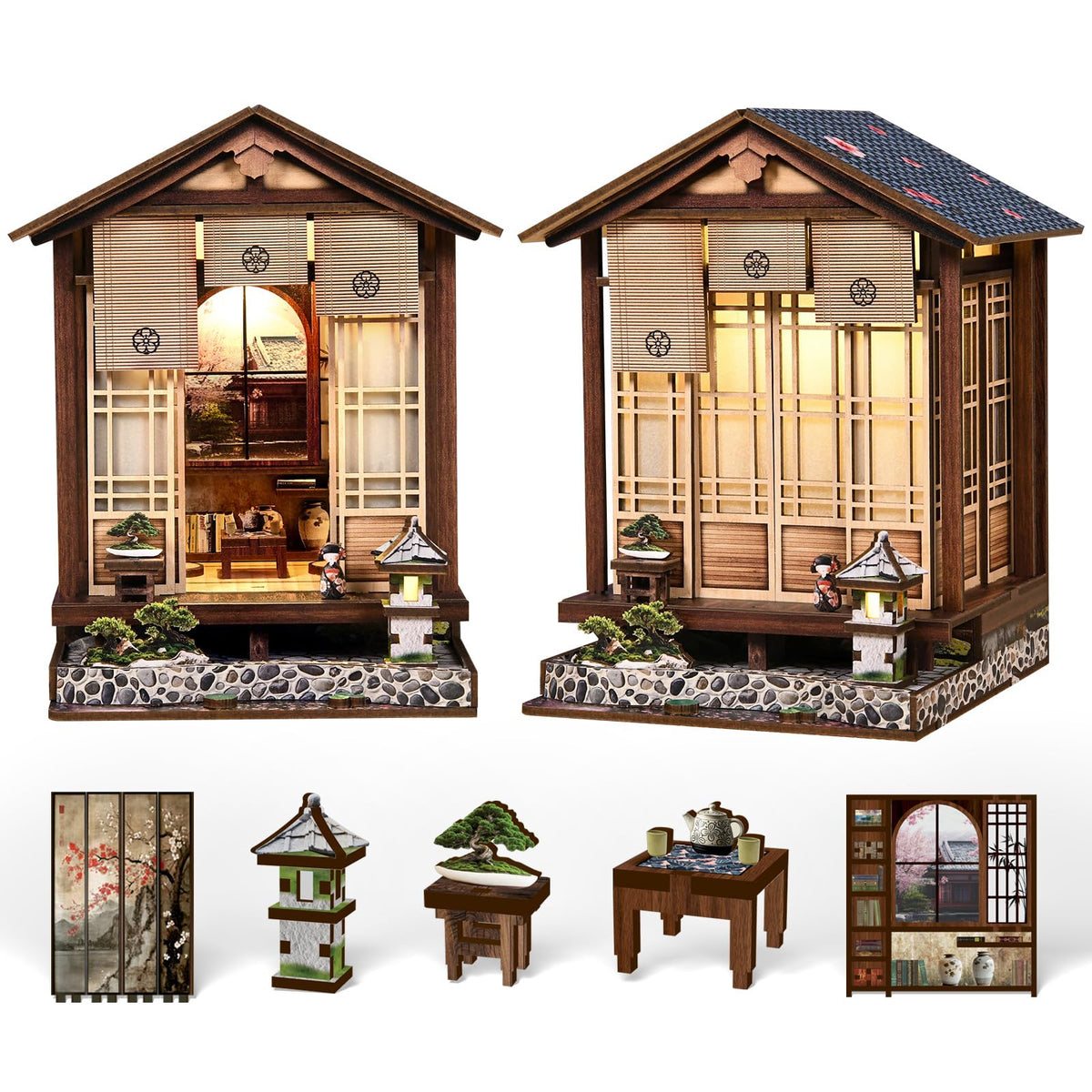 LSJALJJ traditional-interior decor pieces elevate any bookshelf or desk setup.