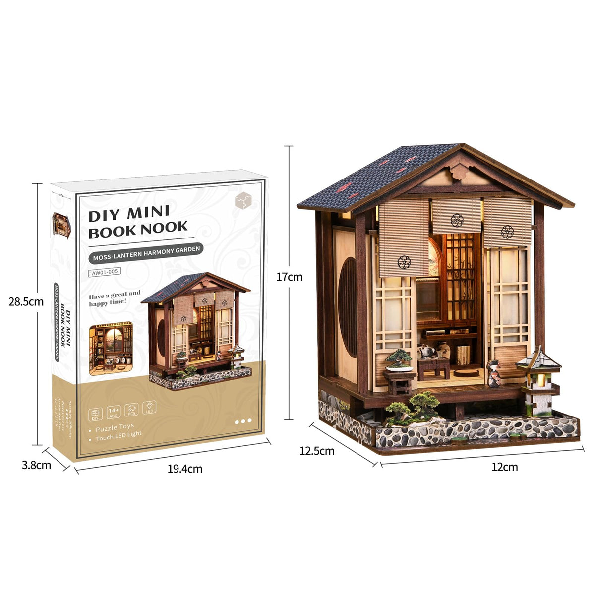 LSJALJJ kit's laser-cut wooden pieces for precise assembly and durable display.