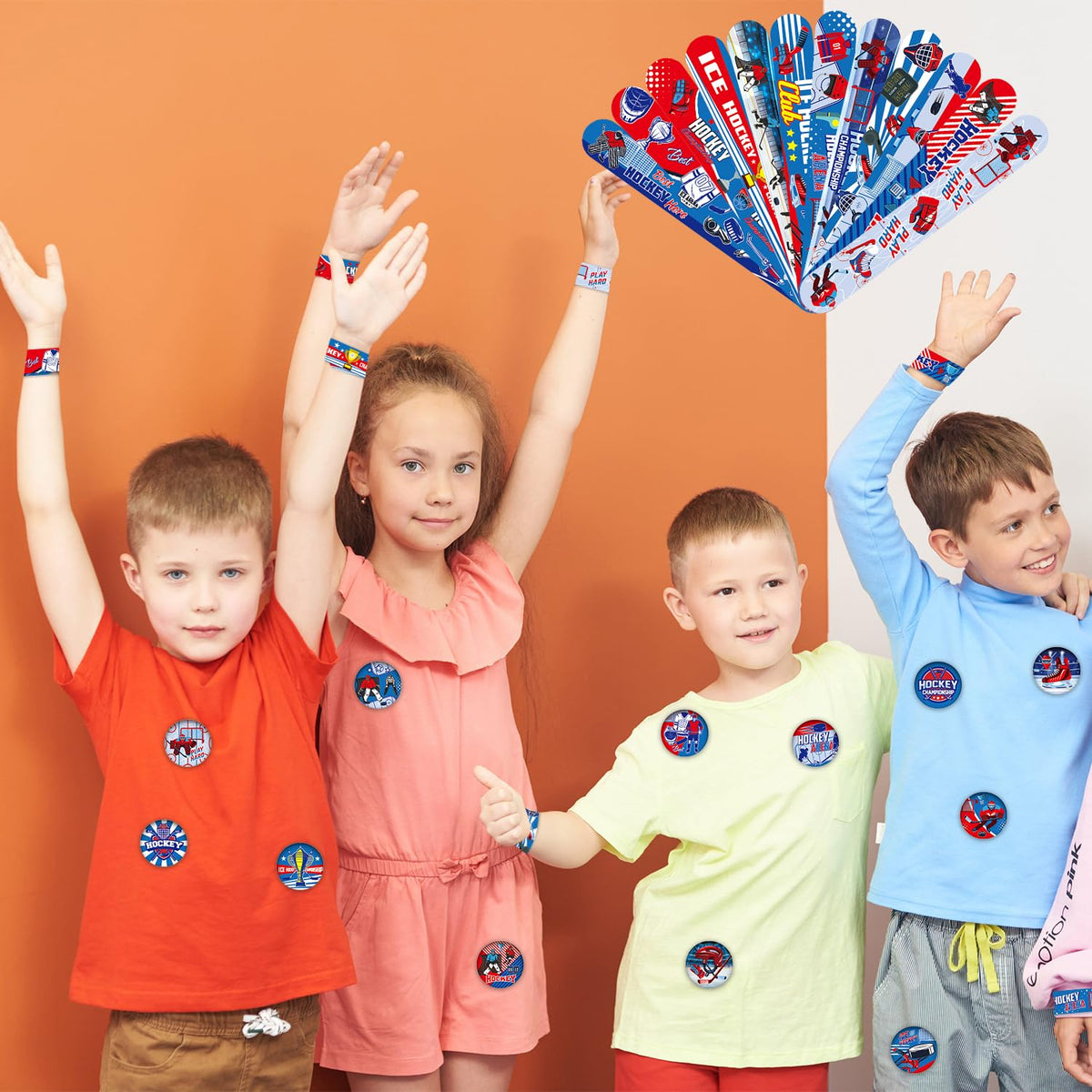 LSJDEER hockey balls 12 pieces in four colors for play