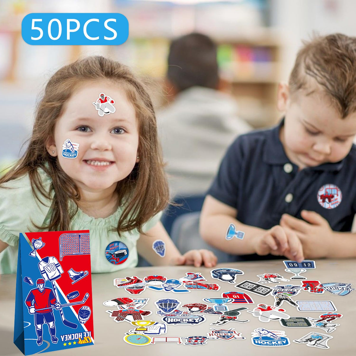 LSJDEER hockey slap bracelets 12 styles for interactive party fun