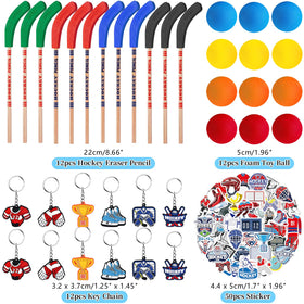 LSJDEER hockey stickers 41 sheets to decorate party favors