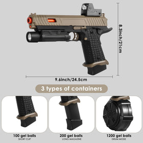 JM-X5 with drum and long hopper enables rapid-fire gameplay.